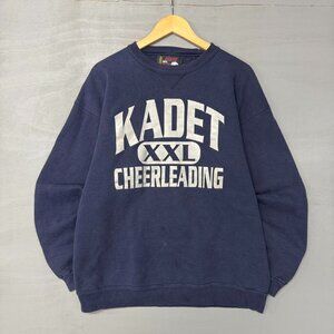 Vintage Kasey Cheerleading Soffe 90s Made in USA Blue Sweatshirt XL‎